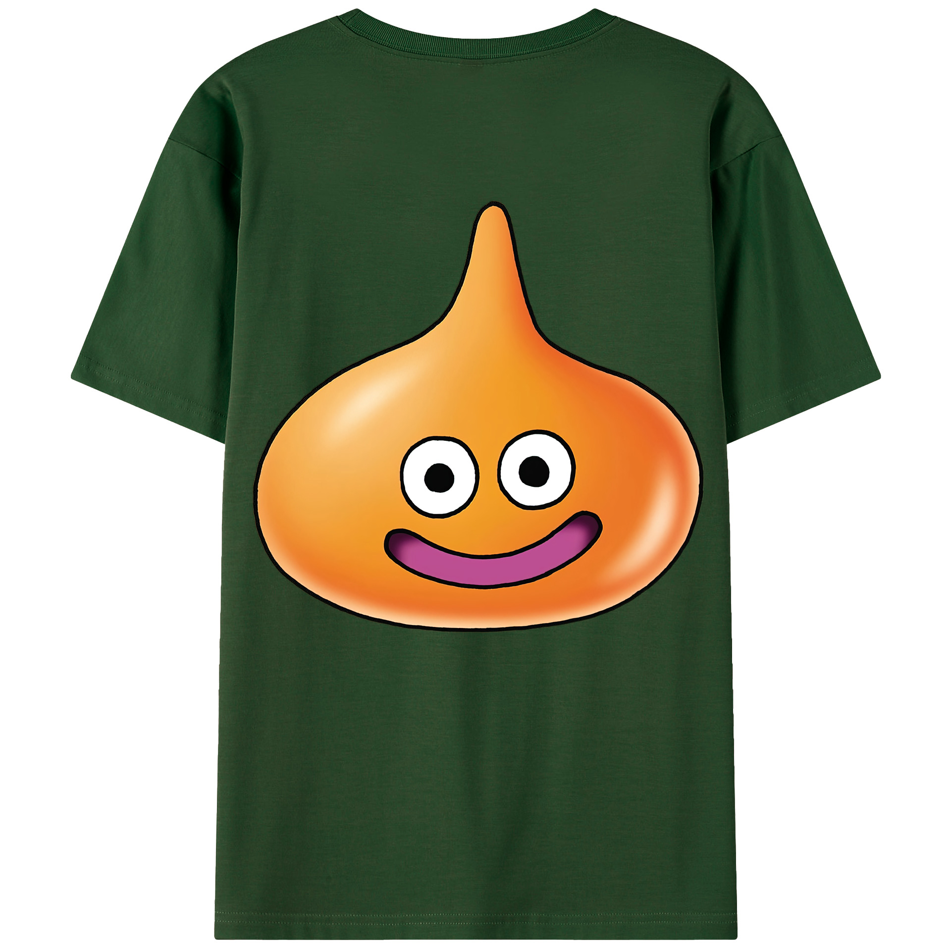 （画像用） ドラゴンクエスト Doragon Kuesuto Dragon Quest 綿100％半袖Tシャツ（背面プリント）